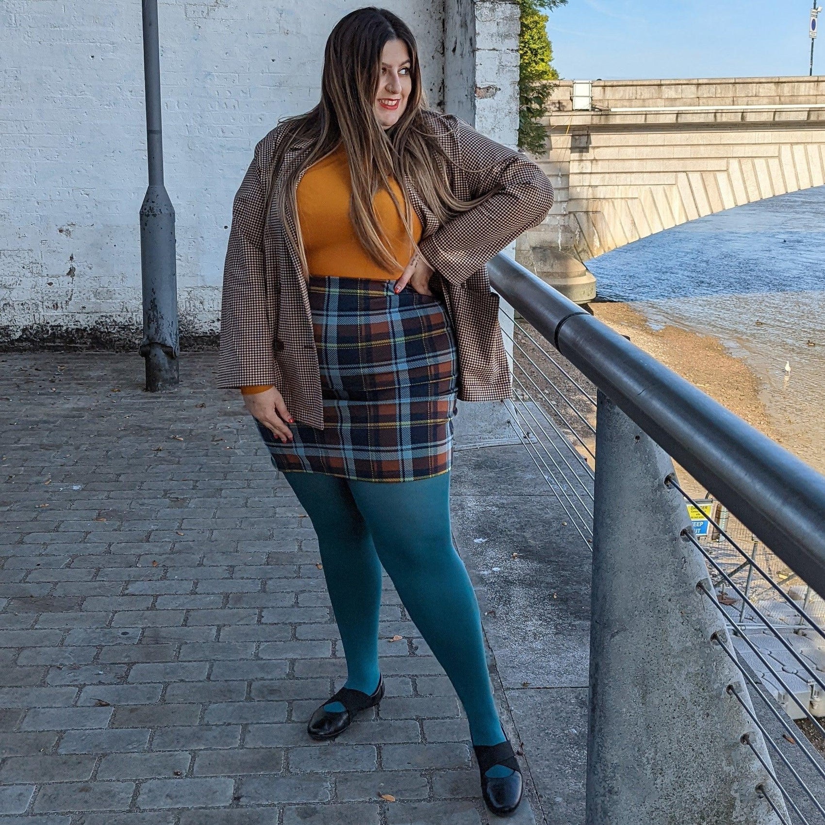 120 Denier Tights - Blueberry Muffin - Snag
