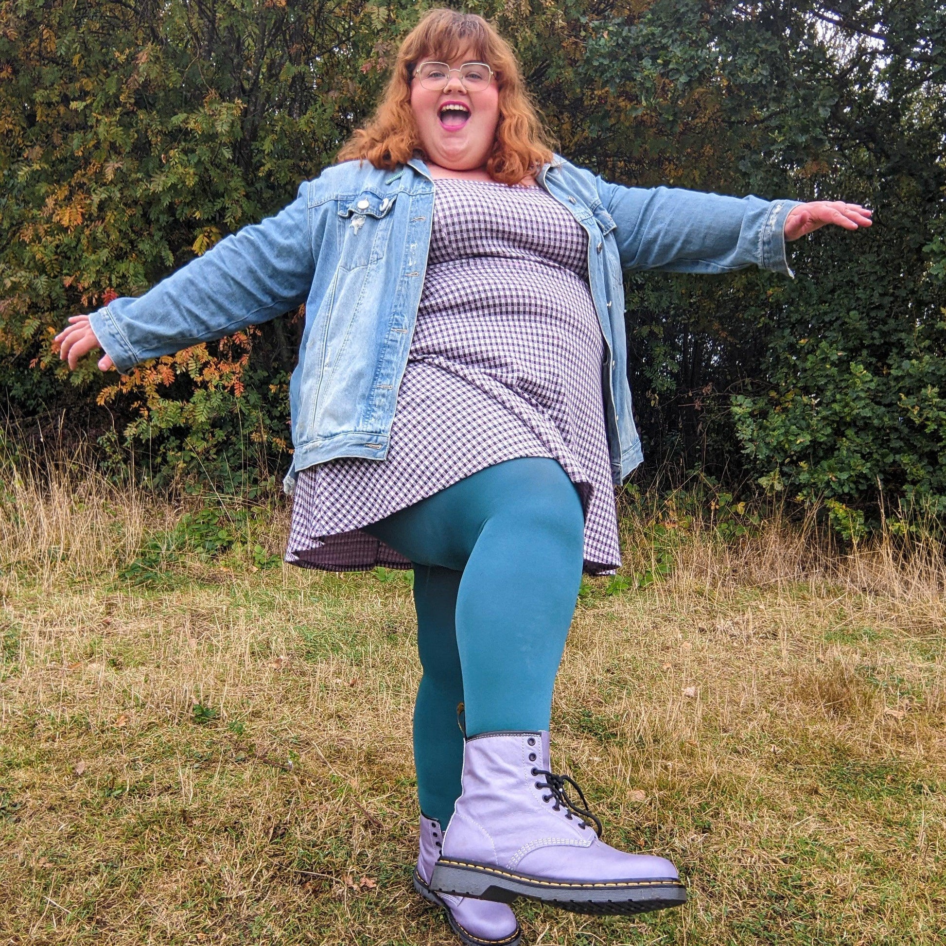120 Denier Tights - Blueberry Muffin - Snag