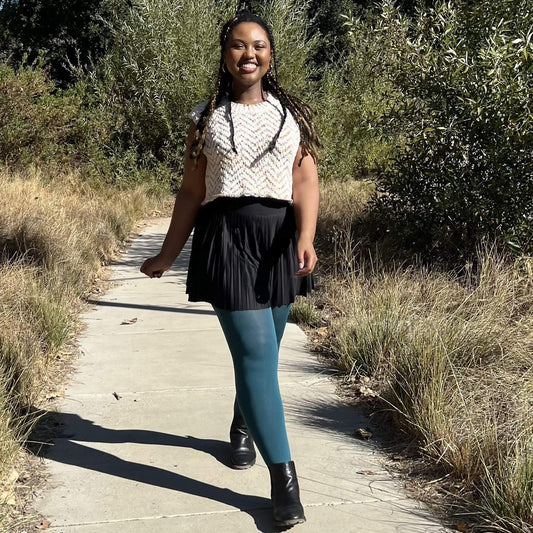 120 Denier Tights - Blueberry Muffin - Snag