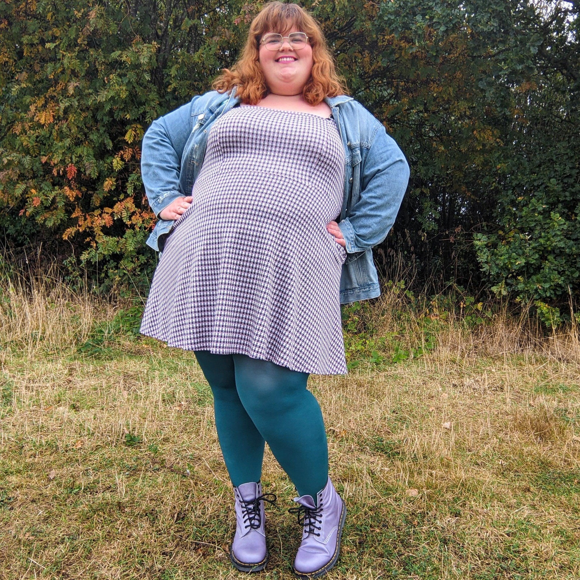 120 Denier Tights - Blueberry Muffin - Snag