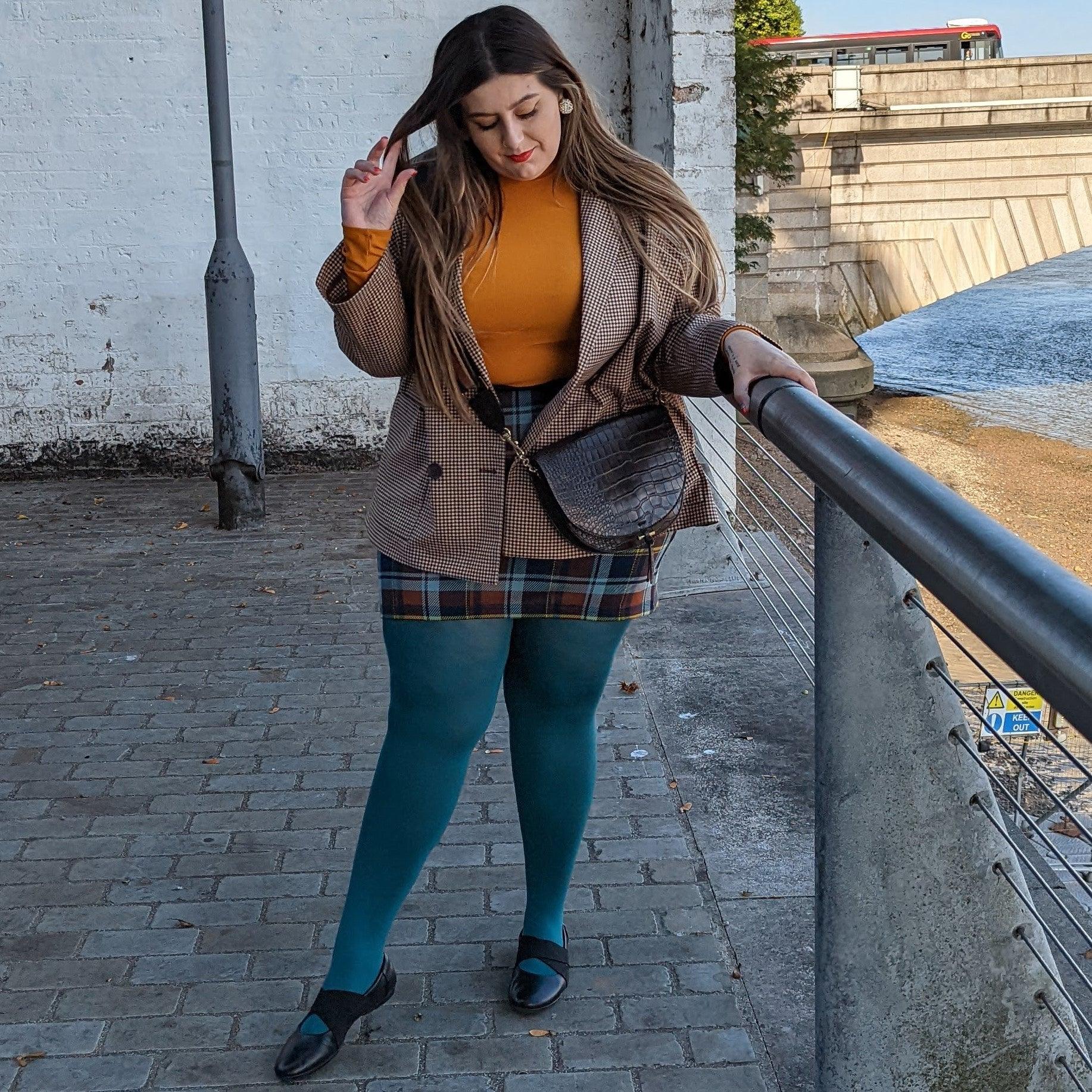 120 Denier Tights - Blueberry Muffin - Snag