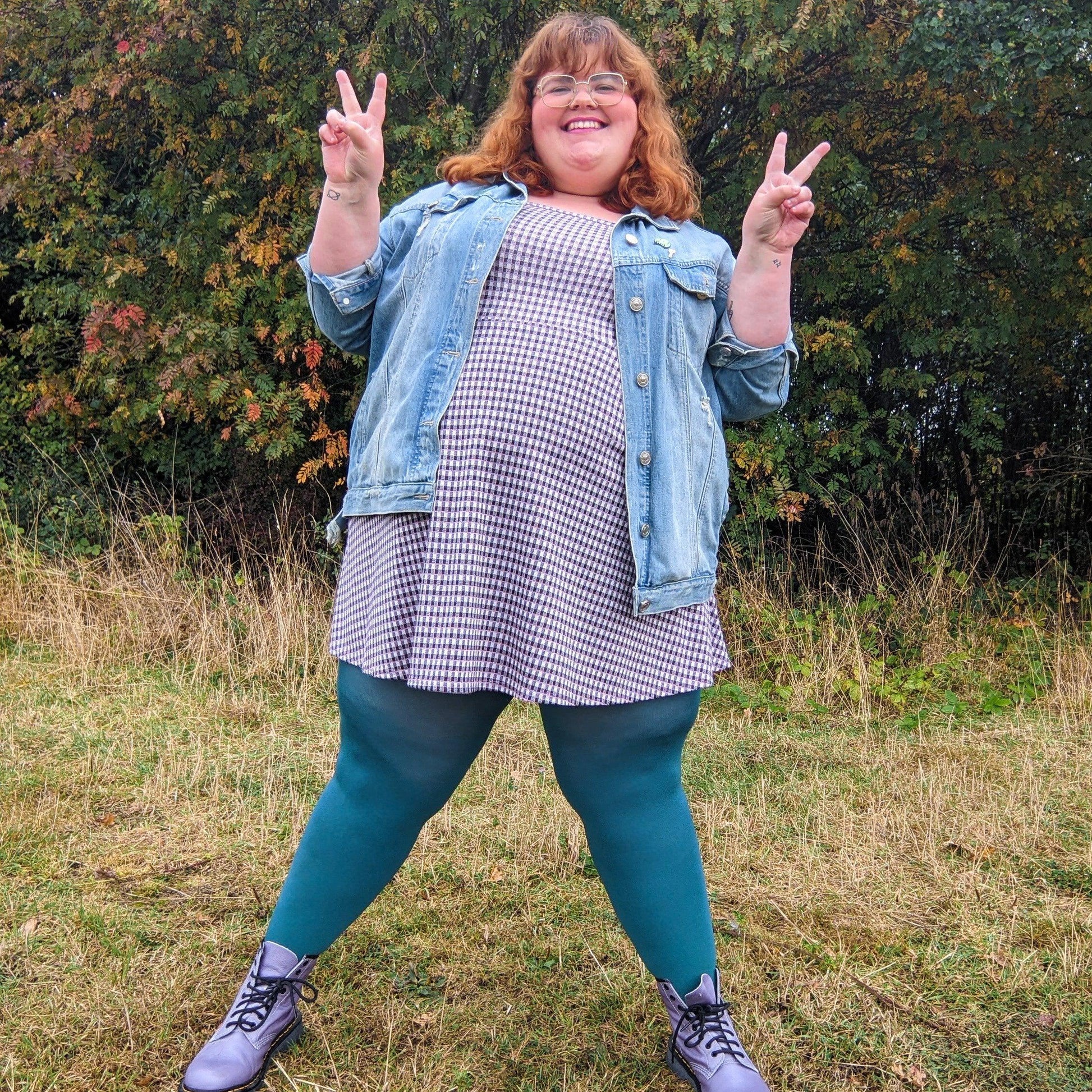 120 Denier Tights - Blueberry Muffin - Snag