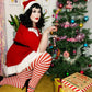 120 Denier Tights - Candy Canes - Snag