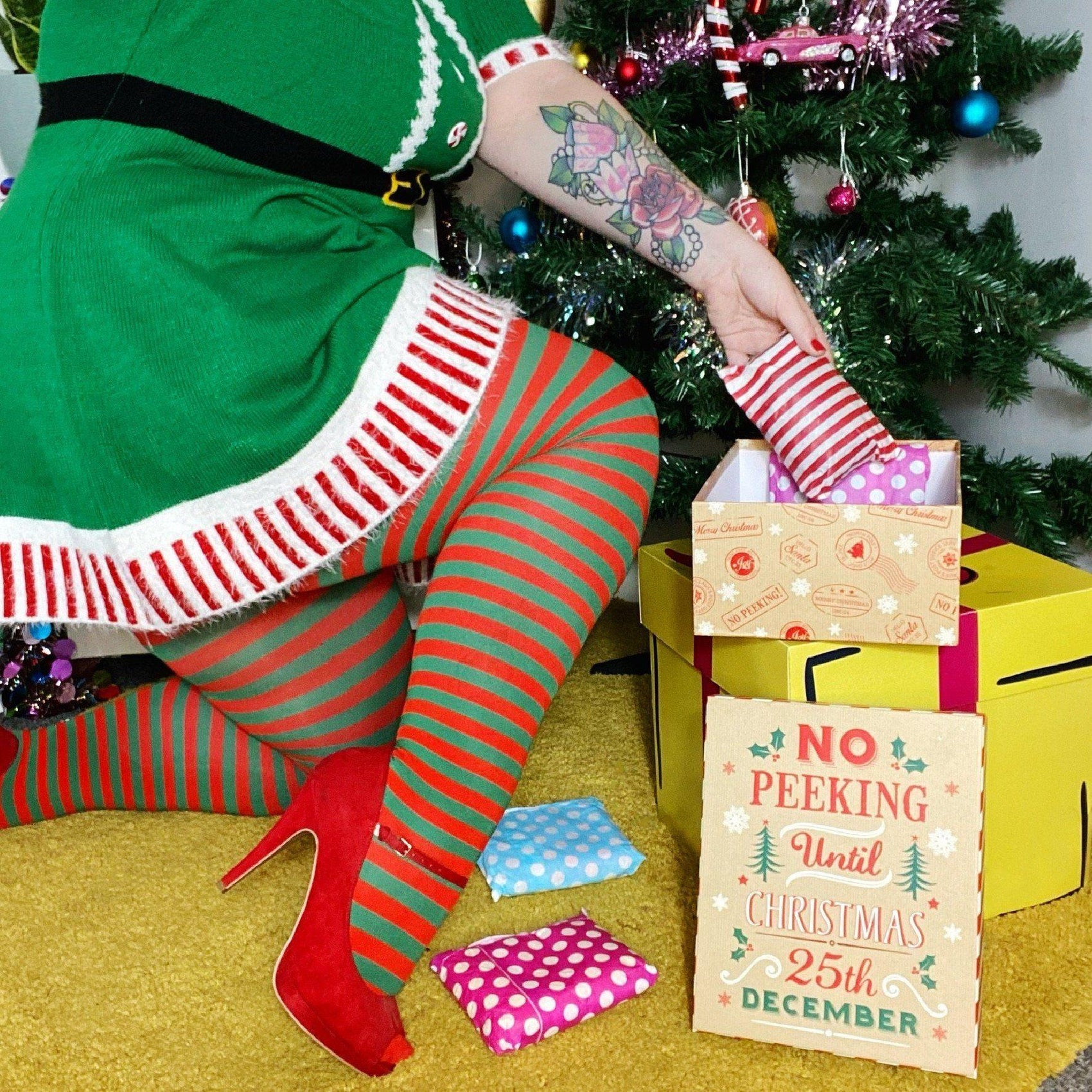 120 Denier Tights - Elf - Snag