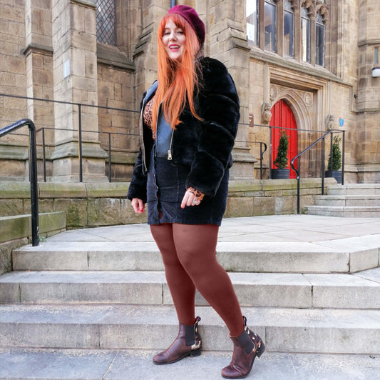 LE Tights - 120 Denier Tights - Root Beer