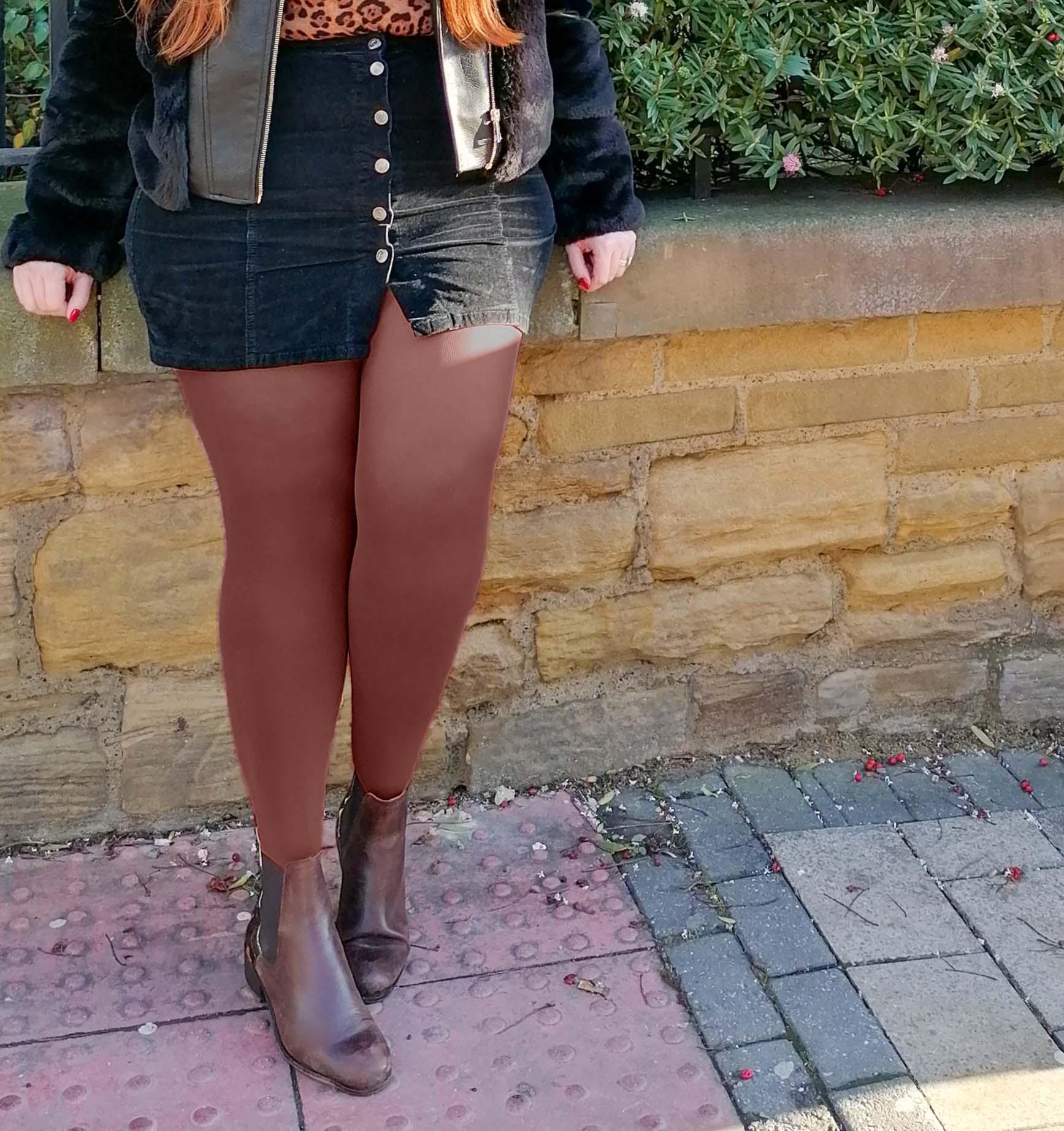 LE Tights - 120 Denier Tights - Root Beer