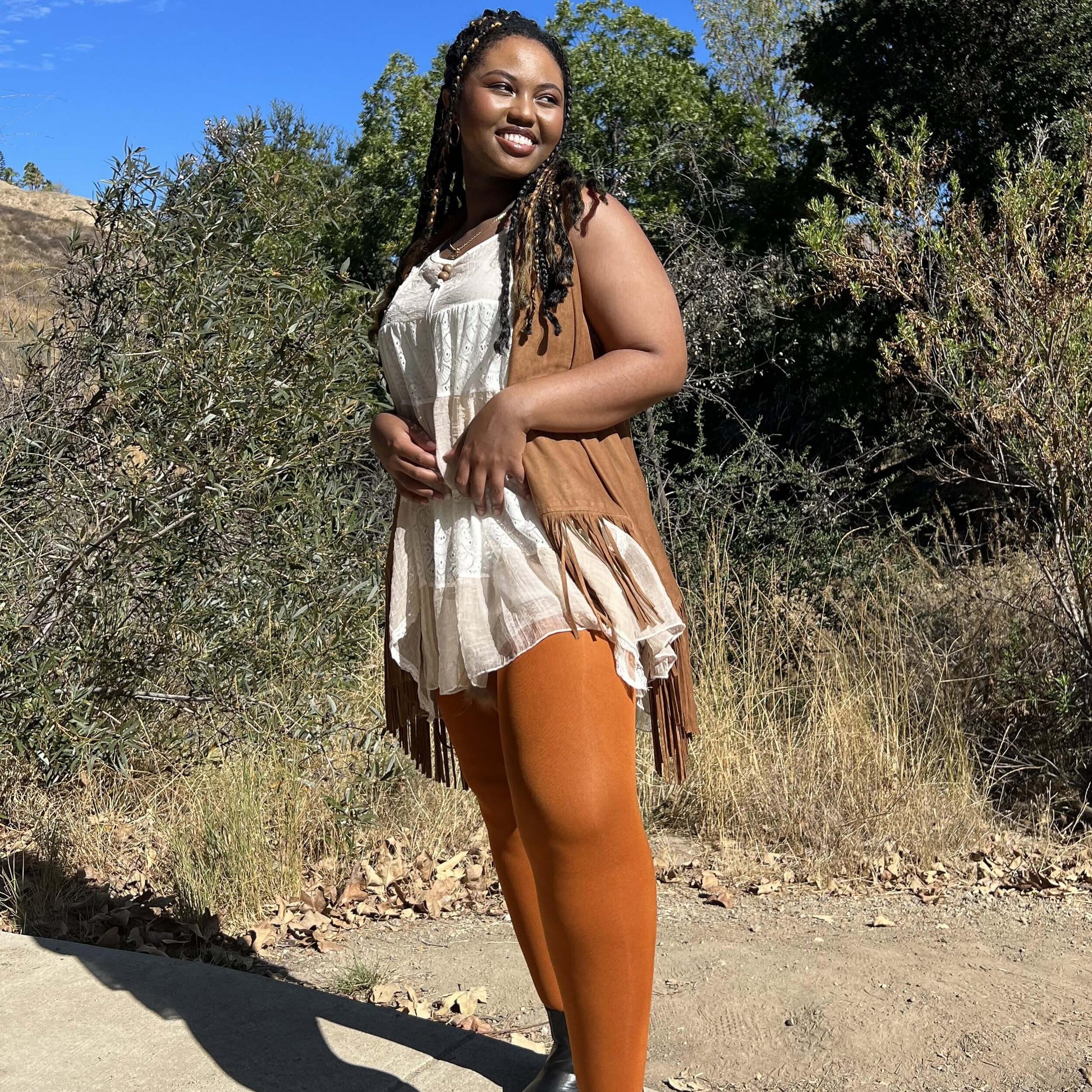 120 Denier Tights - Toffee Apple - Snag