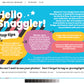 Hello Snaggler Postcard - Pink
