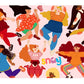 Colourful Multi-Style Postcard