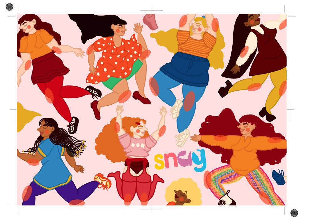 Colourful Multi-Style Postcard