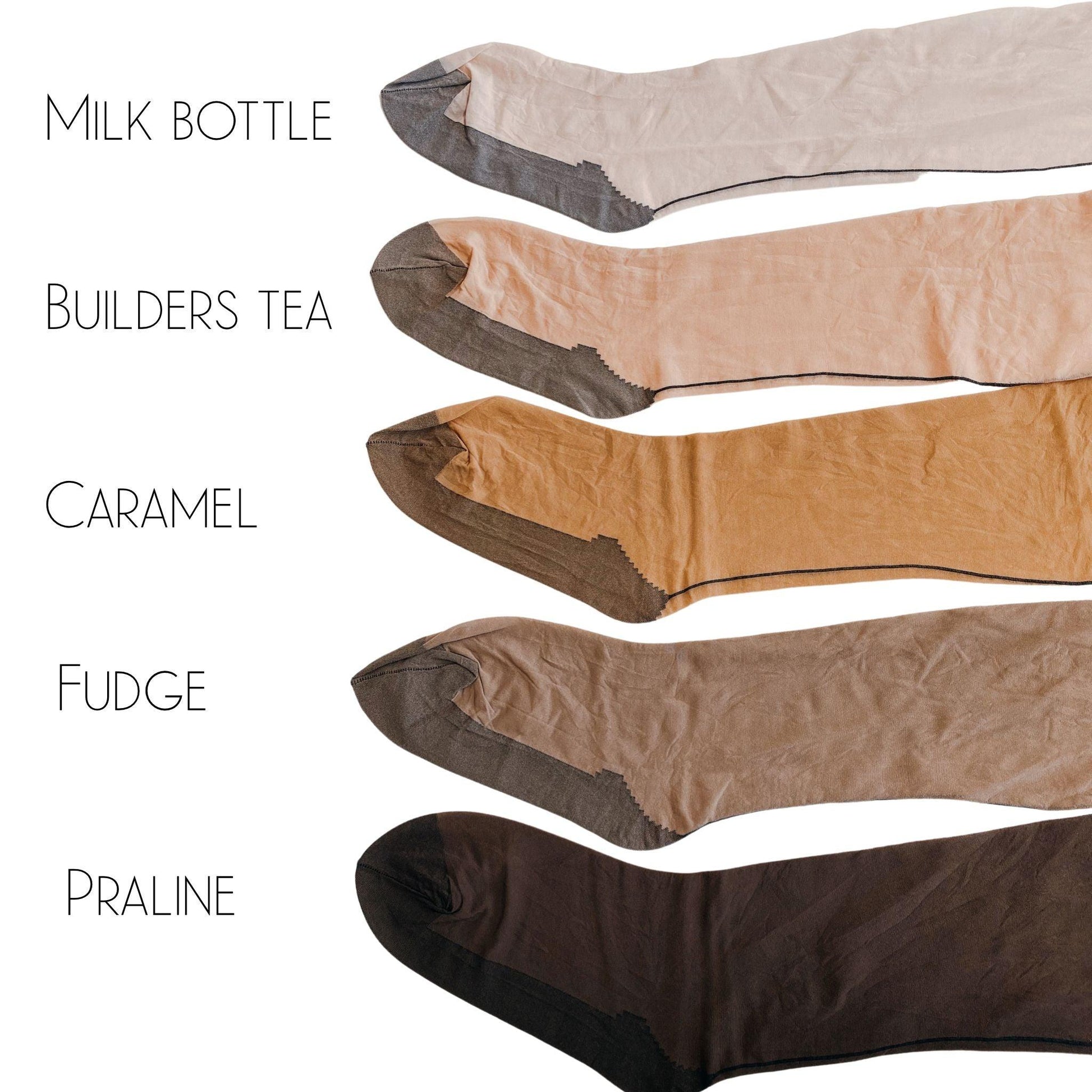 30 Denier Sheer Stockings - Columbia - Fudge - Snag