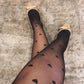 40 Denier Tights - Love Me - Black - Snag