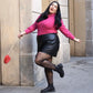 40 Denier Tights - Love Me - Black - Snag