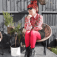 50 Denier Tights - Blood Red - Snag