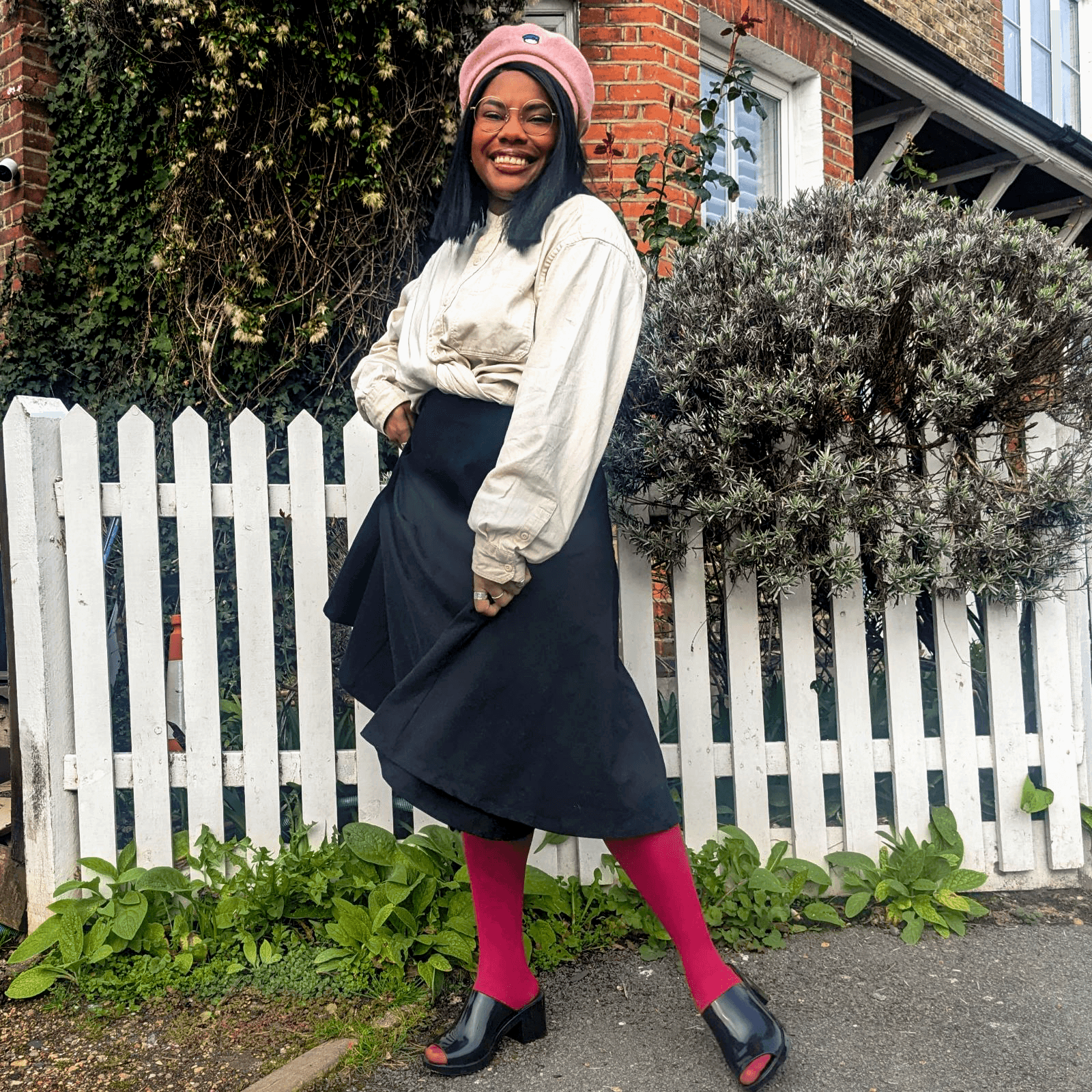 50 Denier Tights - Blood Red - Snag