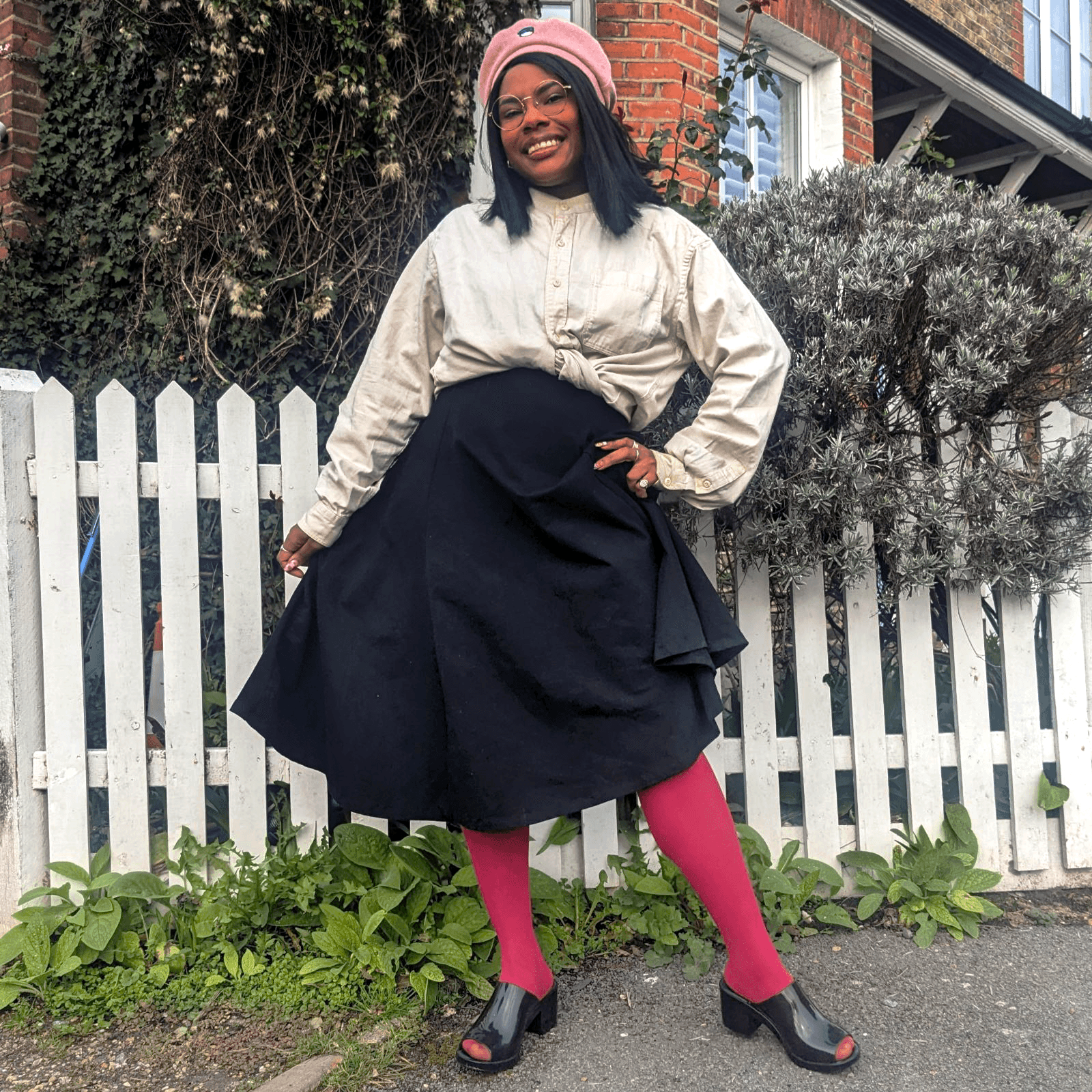 50 Denier Tights - Blood Red - Snag