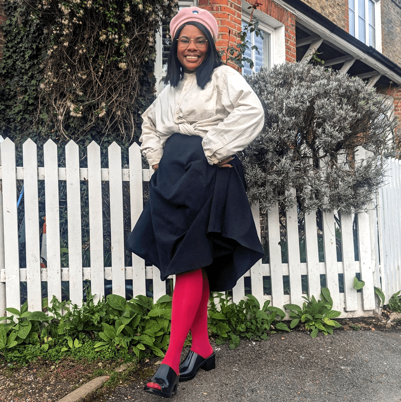 50 Denier Tights - Blood Red - Snag