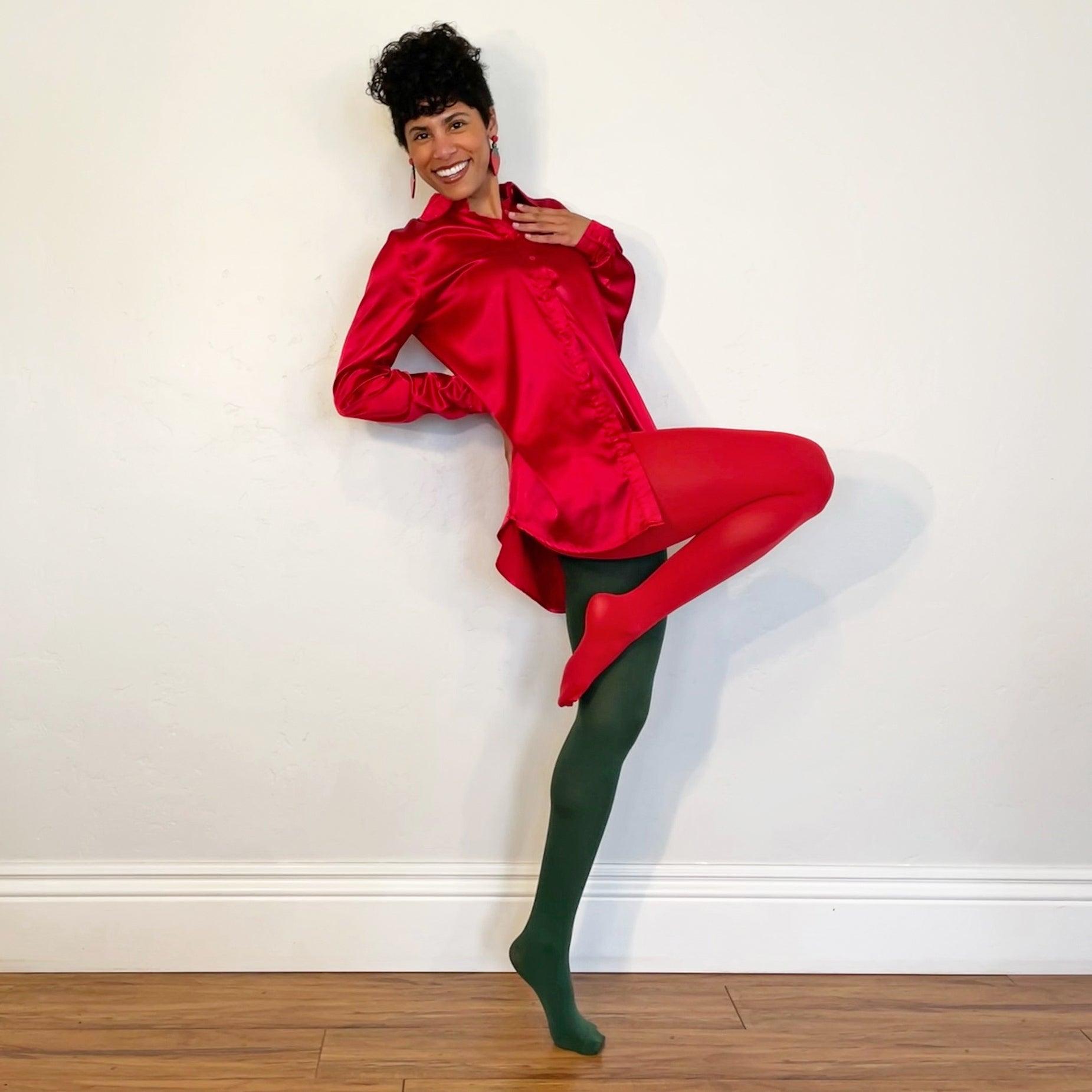 80 Denier Duo Tights - Bottled Delight - Snag