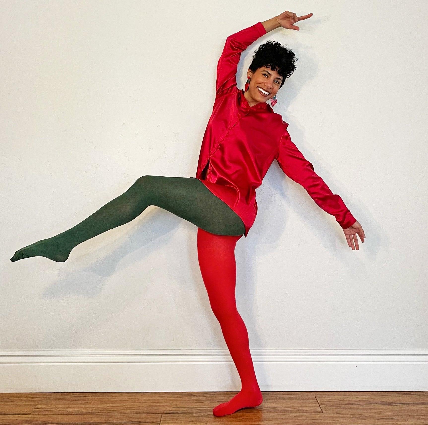 80 Denier Duo Tights - Bottled Delight - Snag