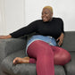 Core Tights - 80 Denier Footless Tights - Burgundy