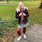 Core Tights - 80 Denier Footless Tights - Burgundy