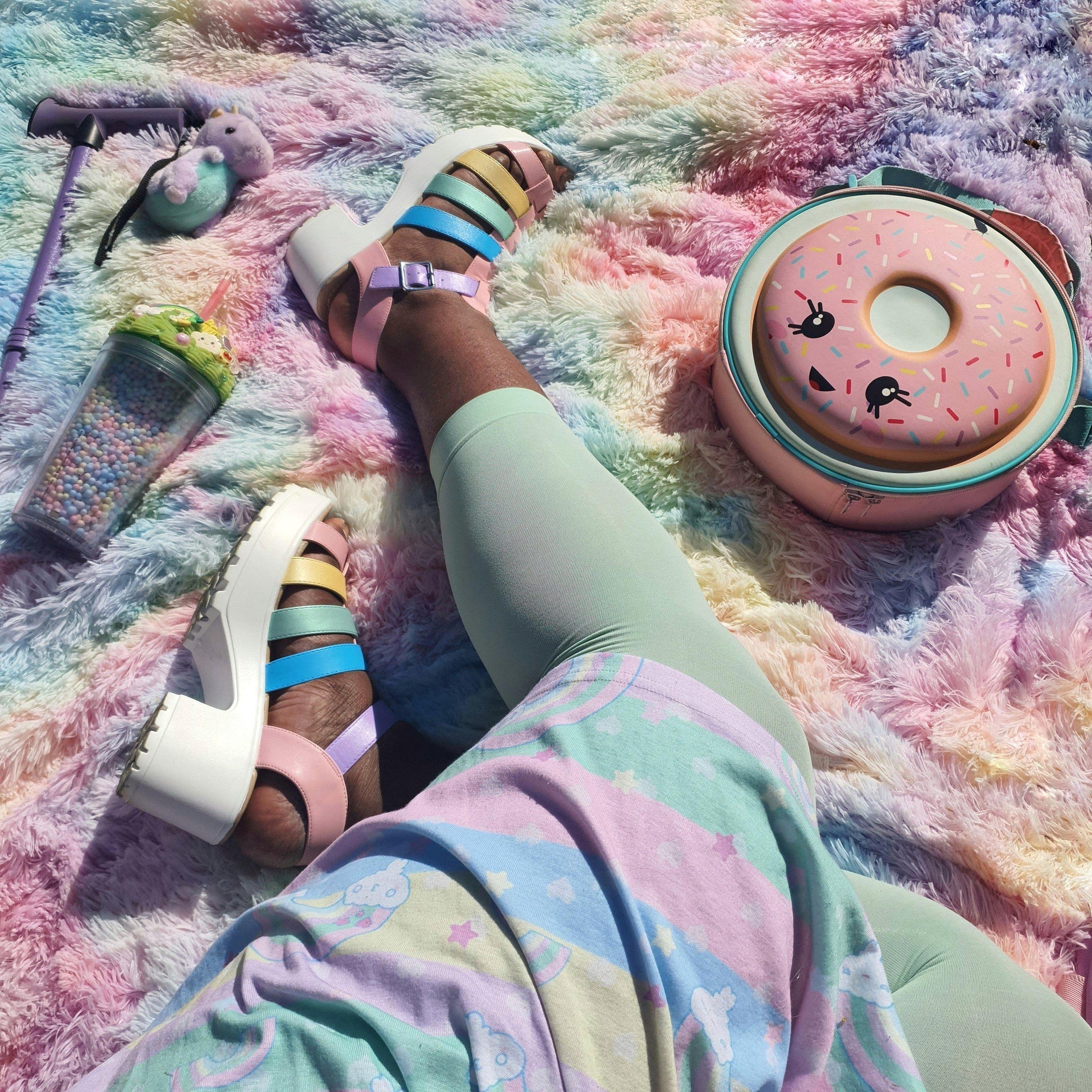 Tights - 80 Denier Footless Tights - Pistachio