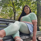 Tights - 80 Denier Footless Tights - Pistachio