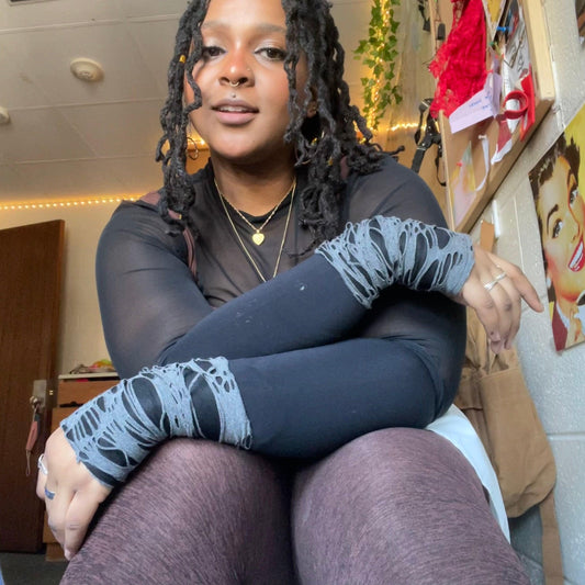 80 Denier Marl Tights - Indy - Snag