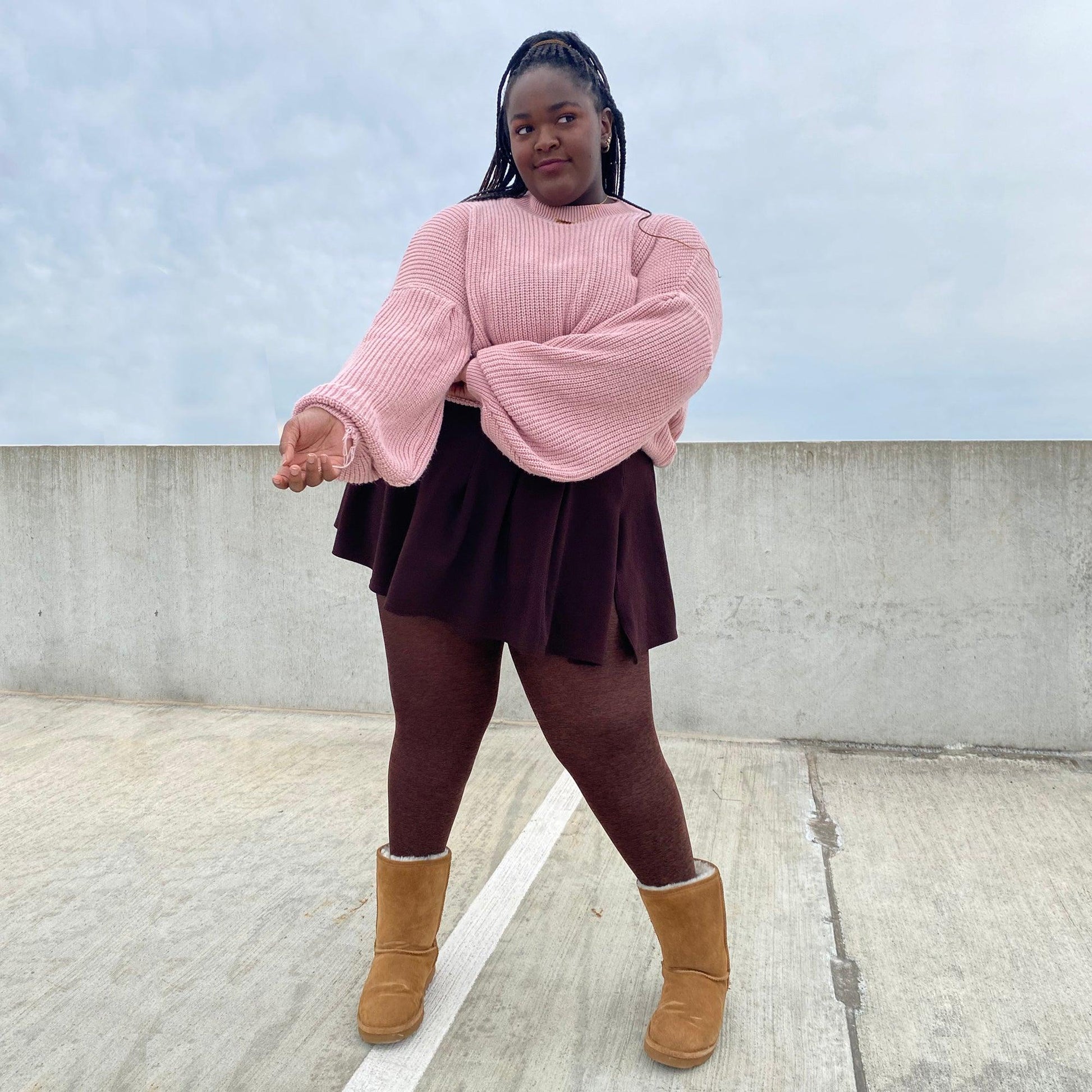 80 Denier Marl Tights - Indy - Snag