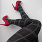 80 Denier Plaid Tights - Haggis - Snag