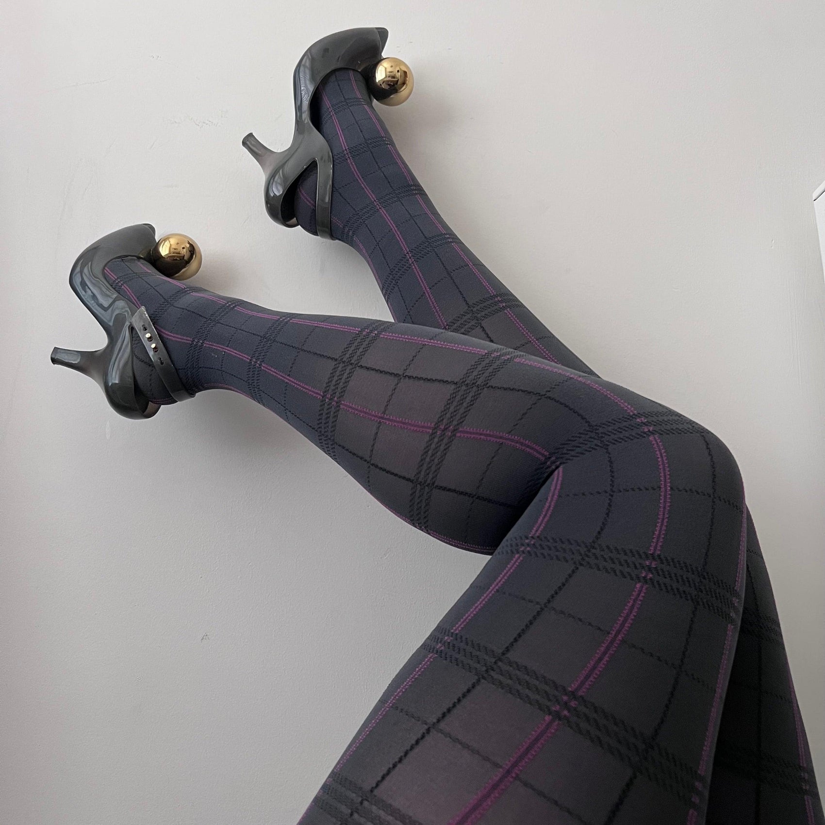 80 Denier Plaid Tights - Neeps - Snag