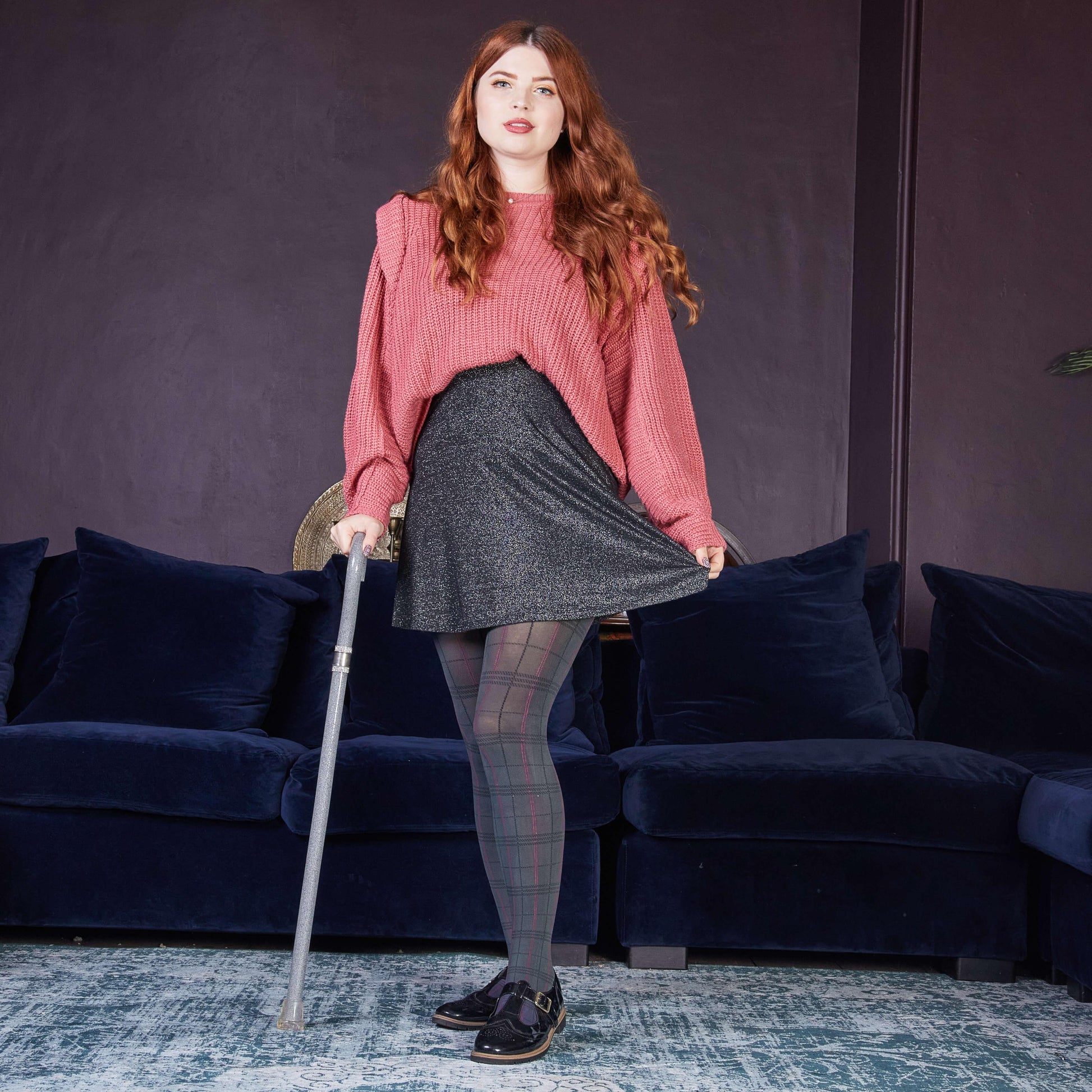 80 Denier Plaid Tights - Neeps - Snag