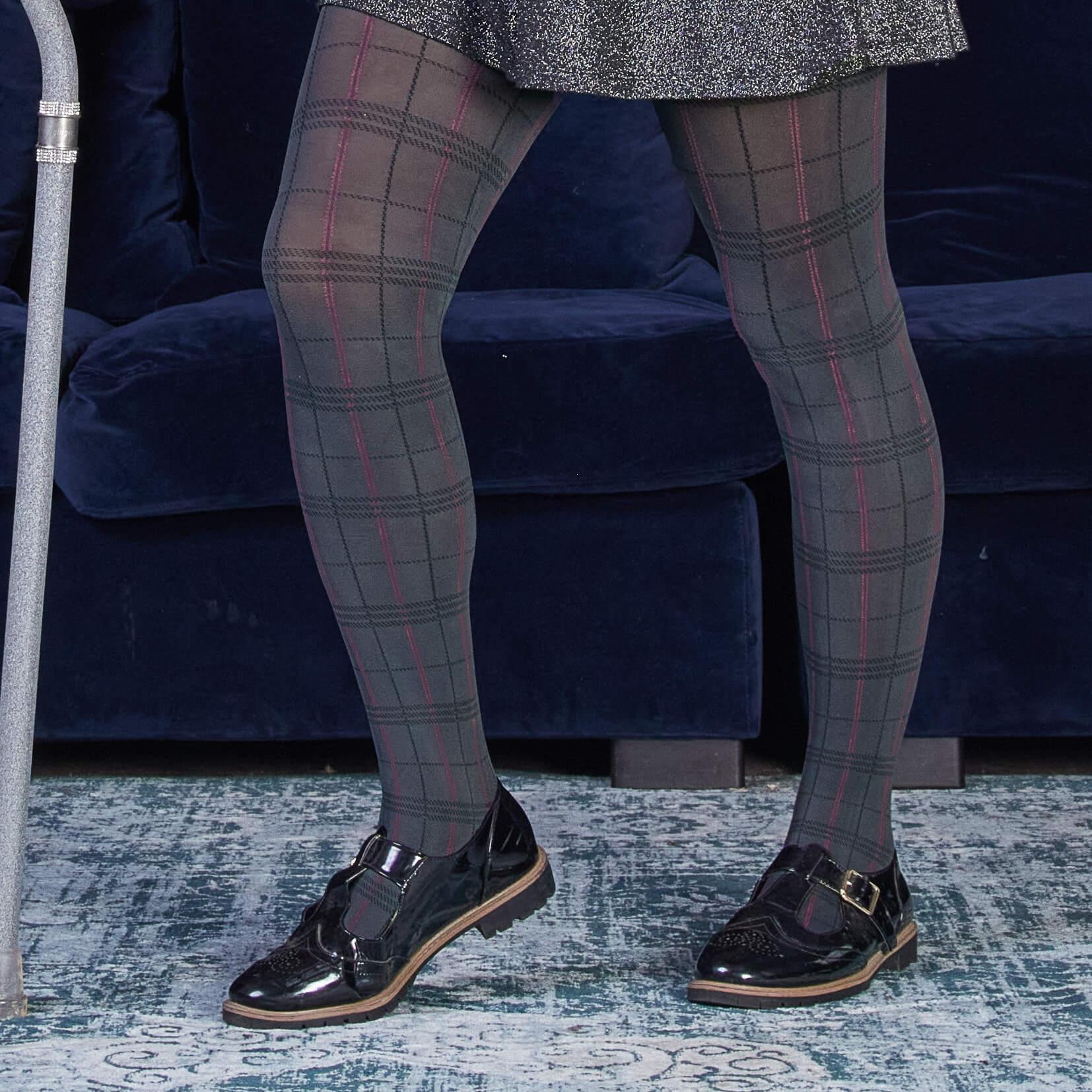 80 Denier Plaid Tights - Neeps - Snag