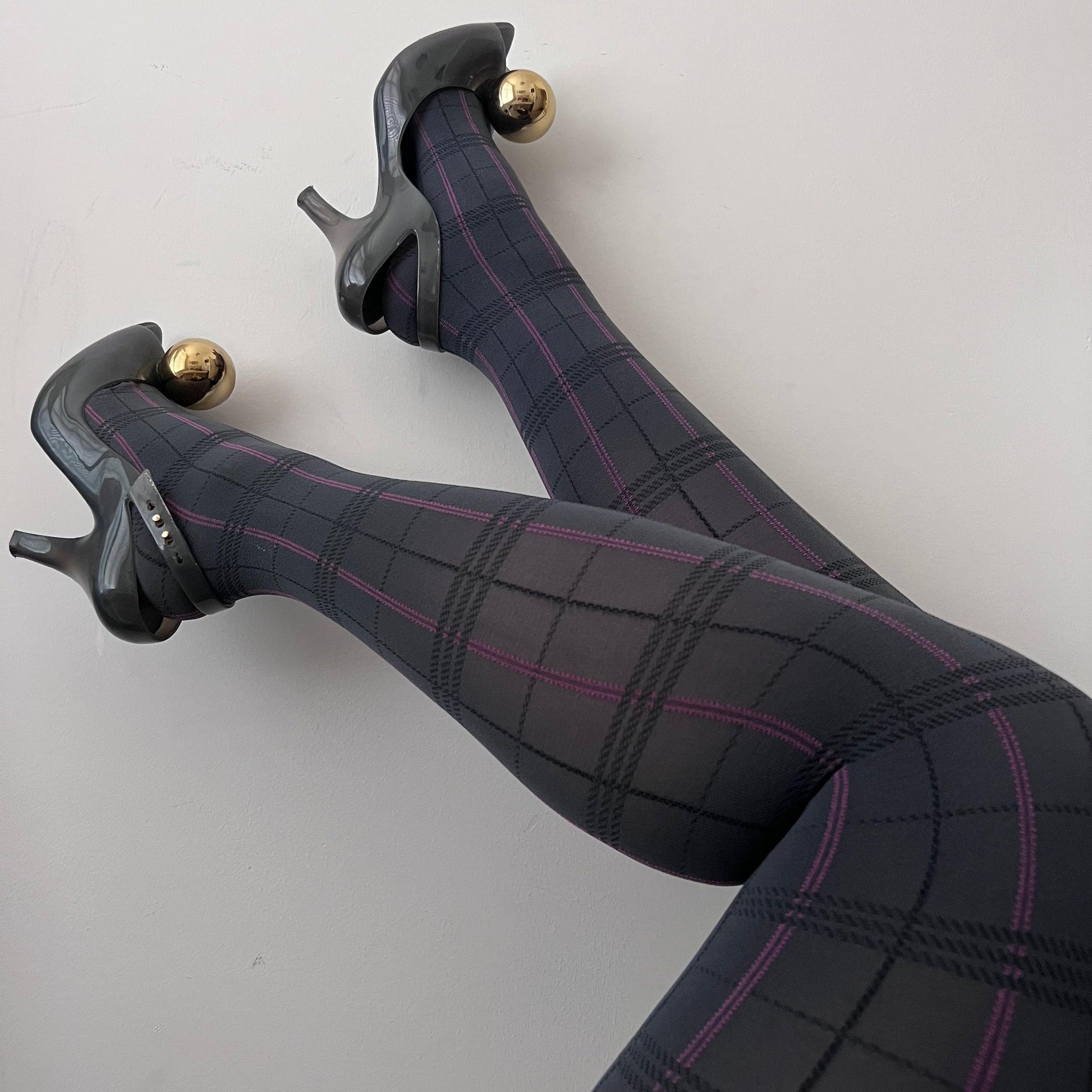 80 Denier Plaid Tights - Neeps - Snag