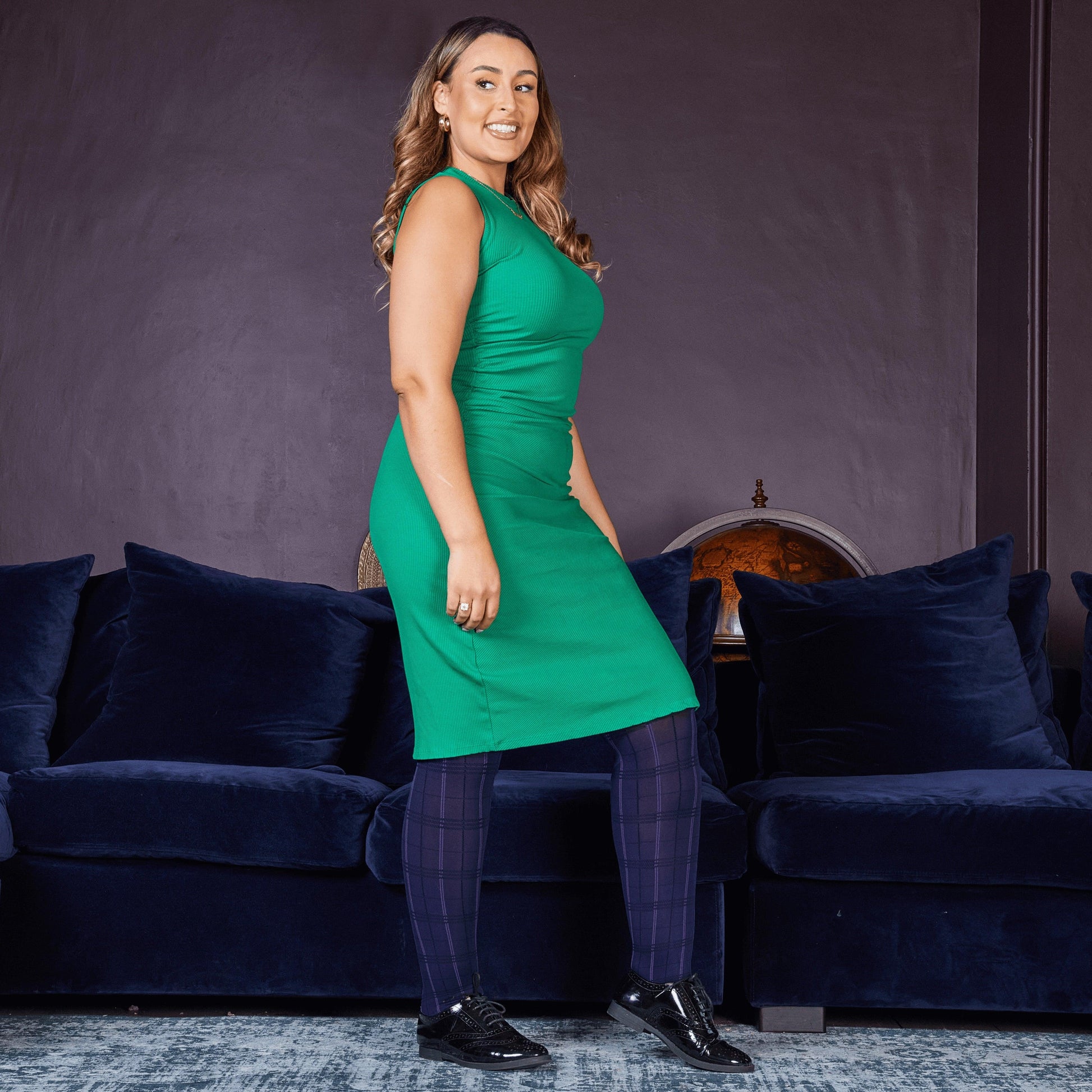 80 Denier Plaid Tights - Stovies - Snag
