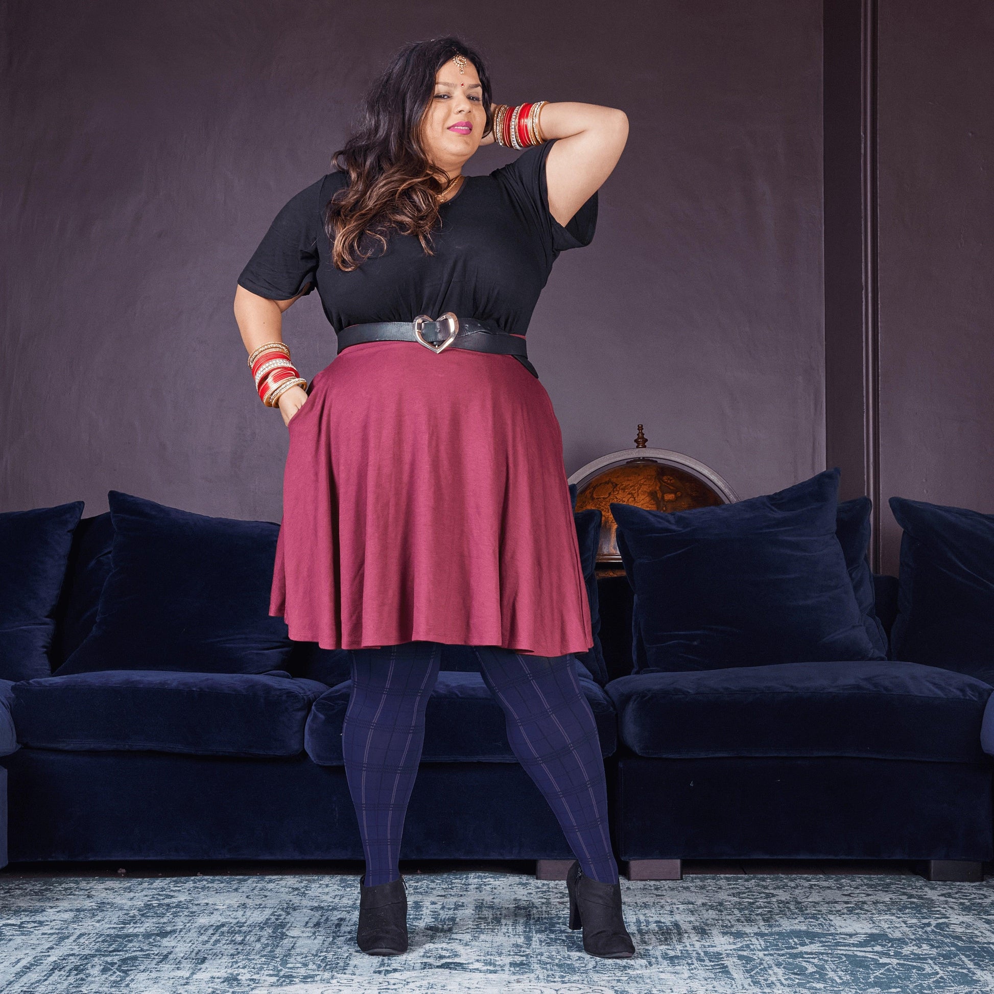 80 Denier Plaid Tights - Stovies - Snag