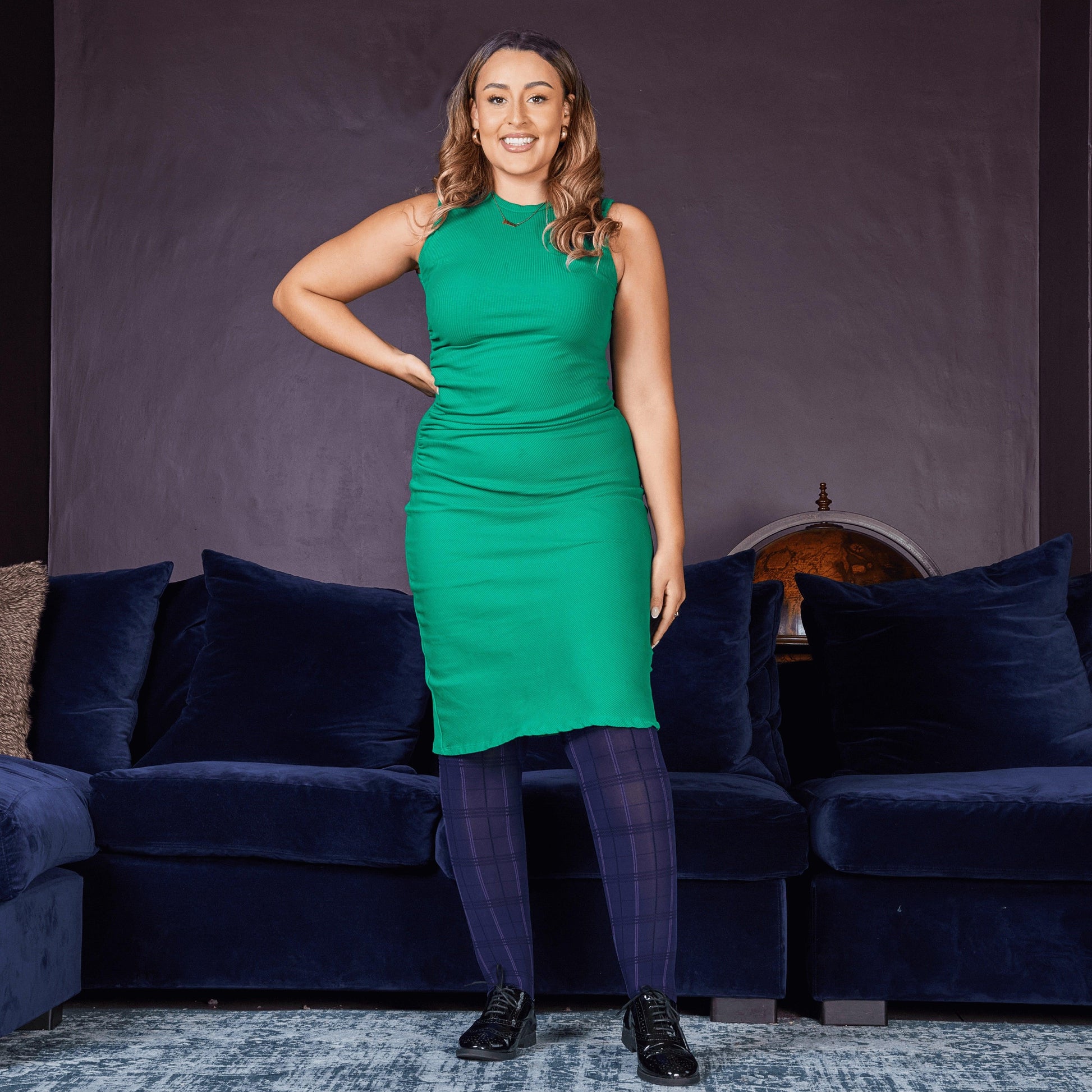 80 Denier Plaid Tights - Stovies - Snag