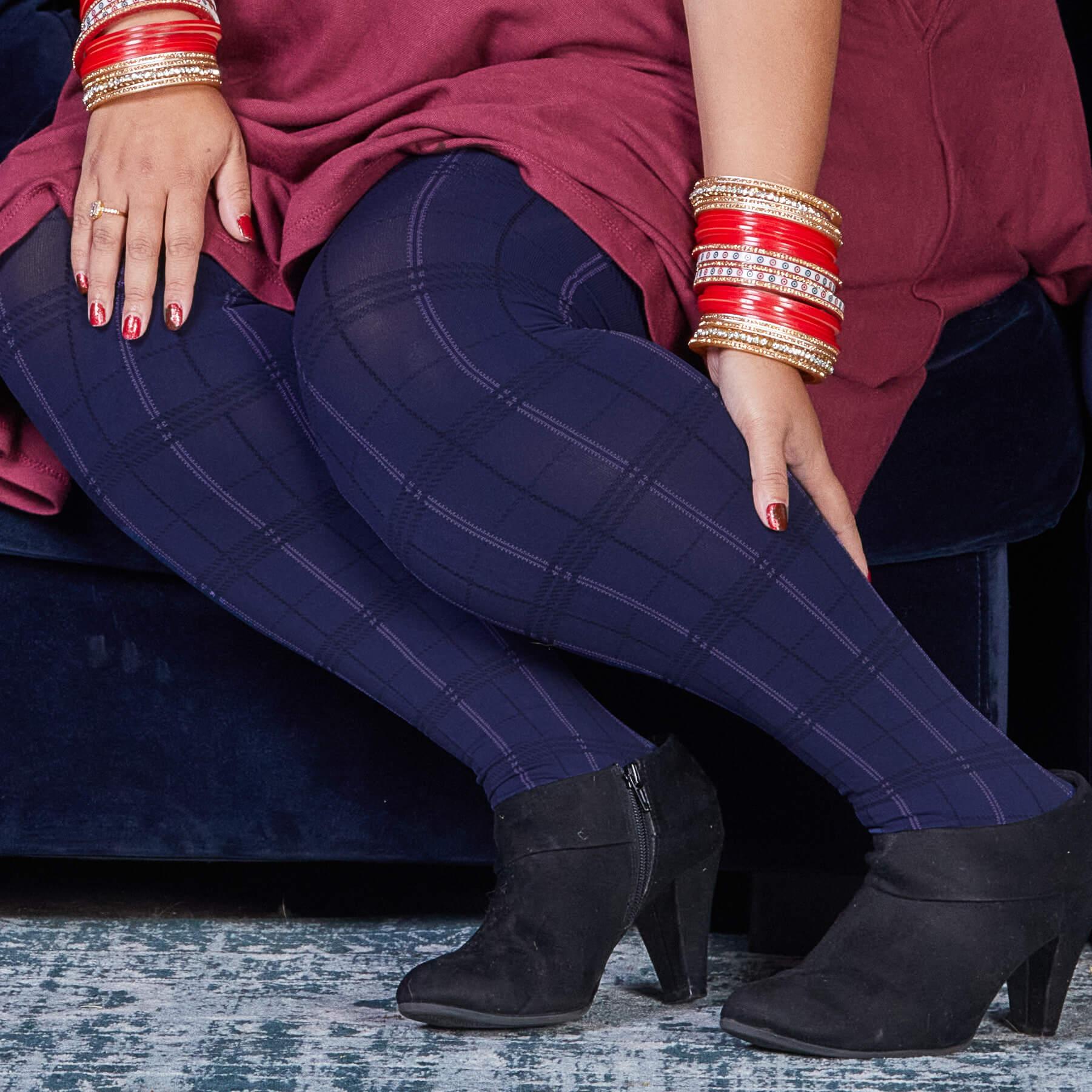 80 Denier Plaid Tights - Stovies - Snag