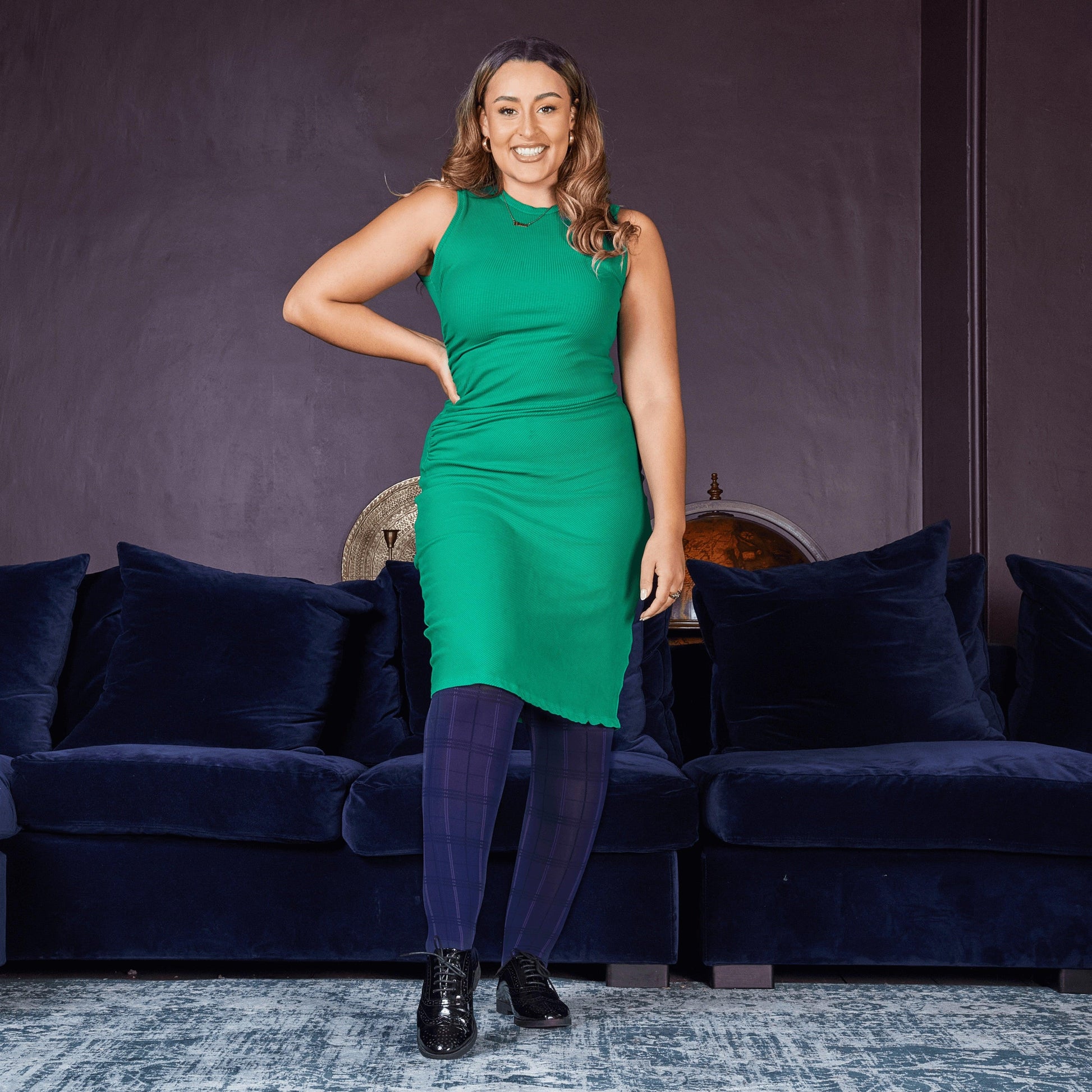 80 Denier Plaid Tights - Stovies - Snag