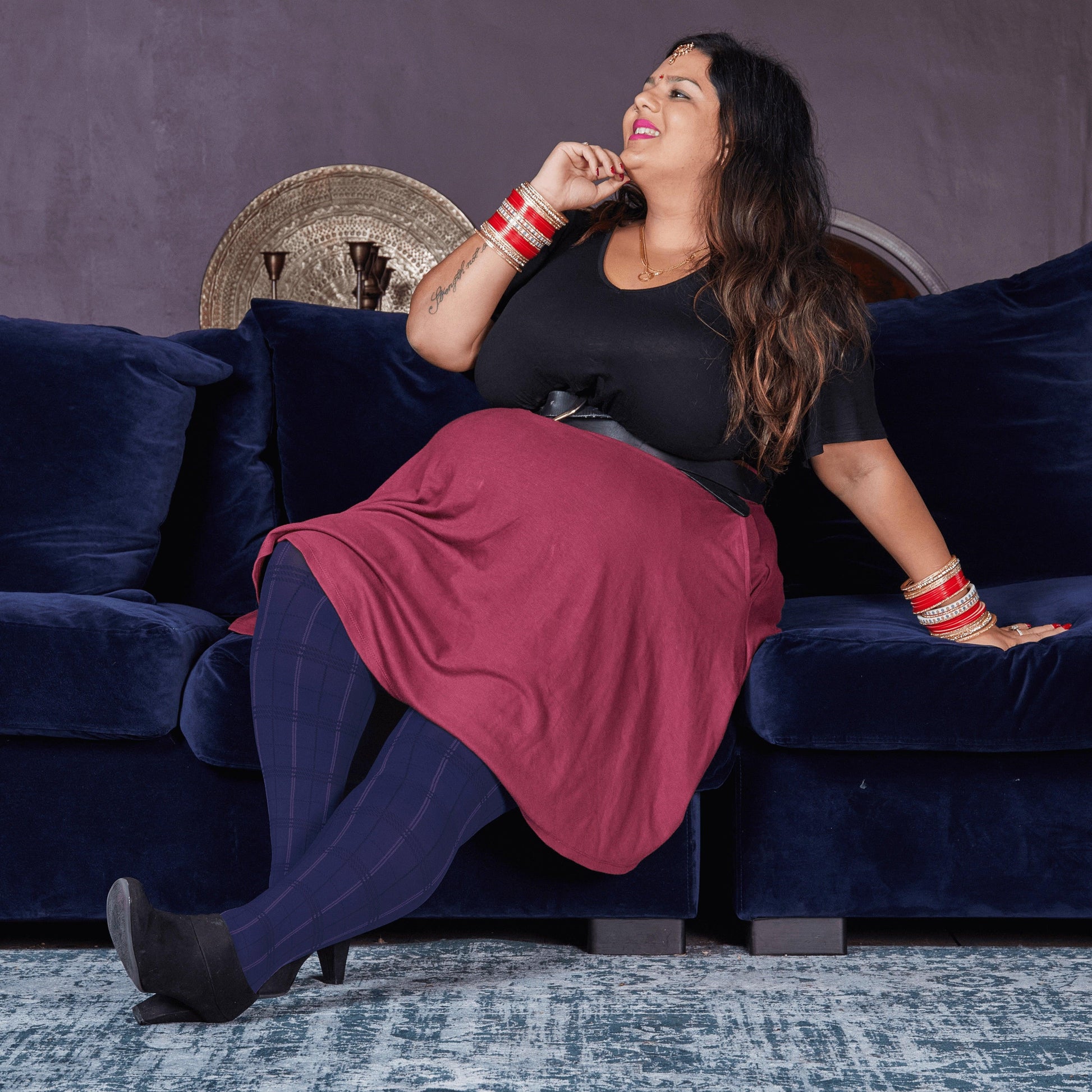 80 Denier Plaid Tights - Stovies - Snag