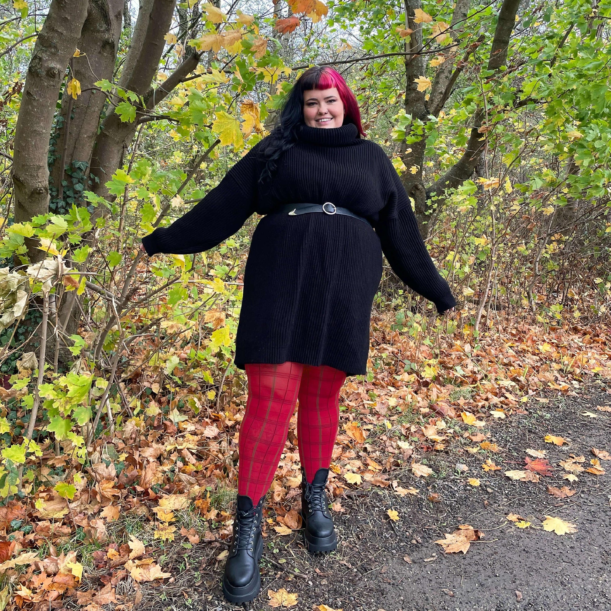 80 Denier Plaid Tights - Tatties - Snag