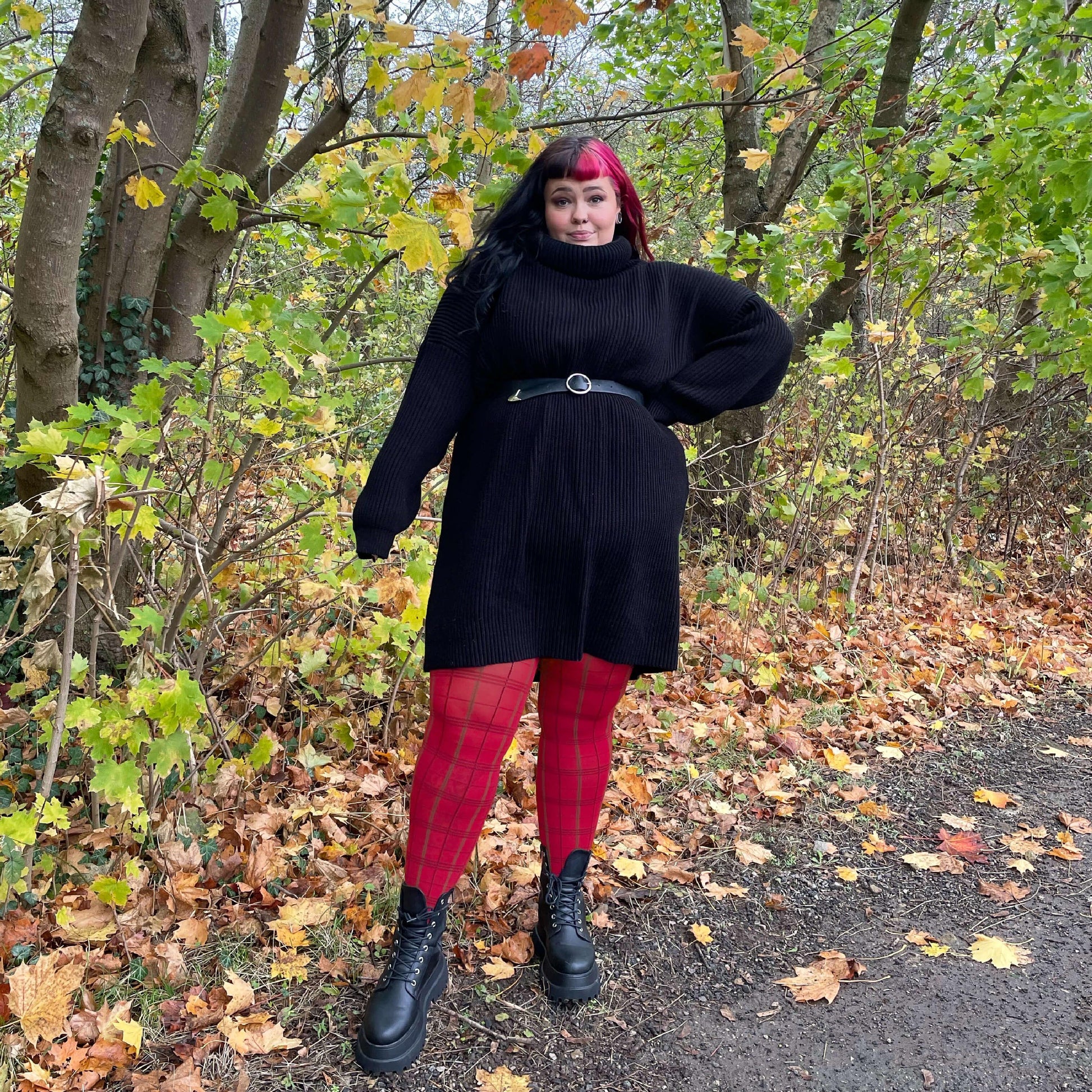 80 Denier Plaid Tights - Tatties - Snag