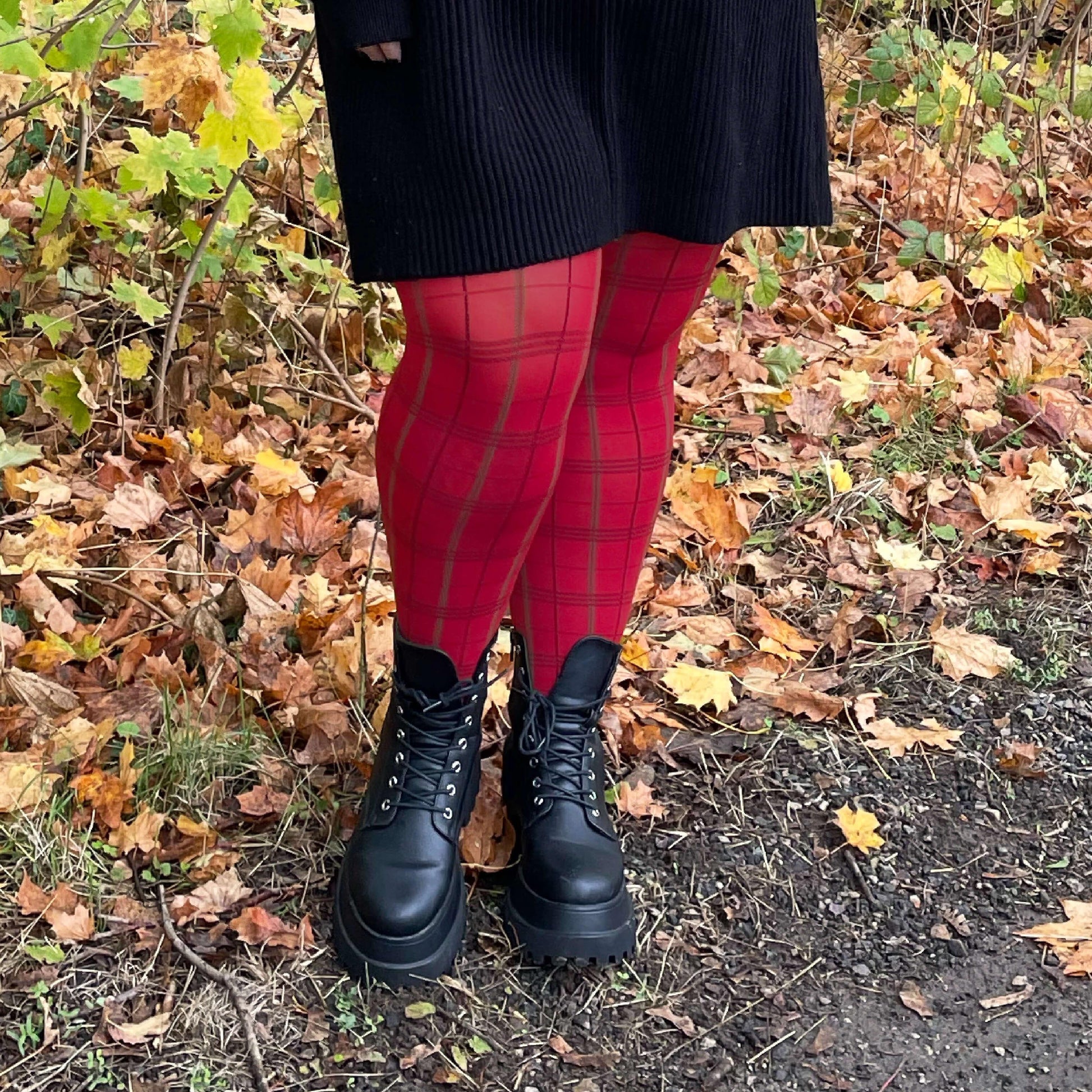 80 Denier Plaid Tights - Tatties - Snag