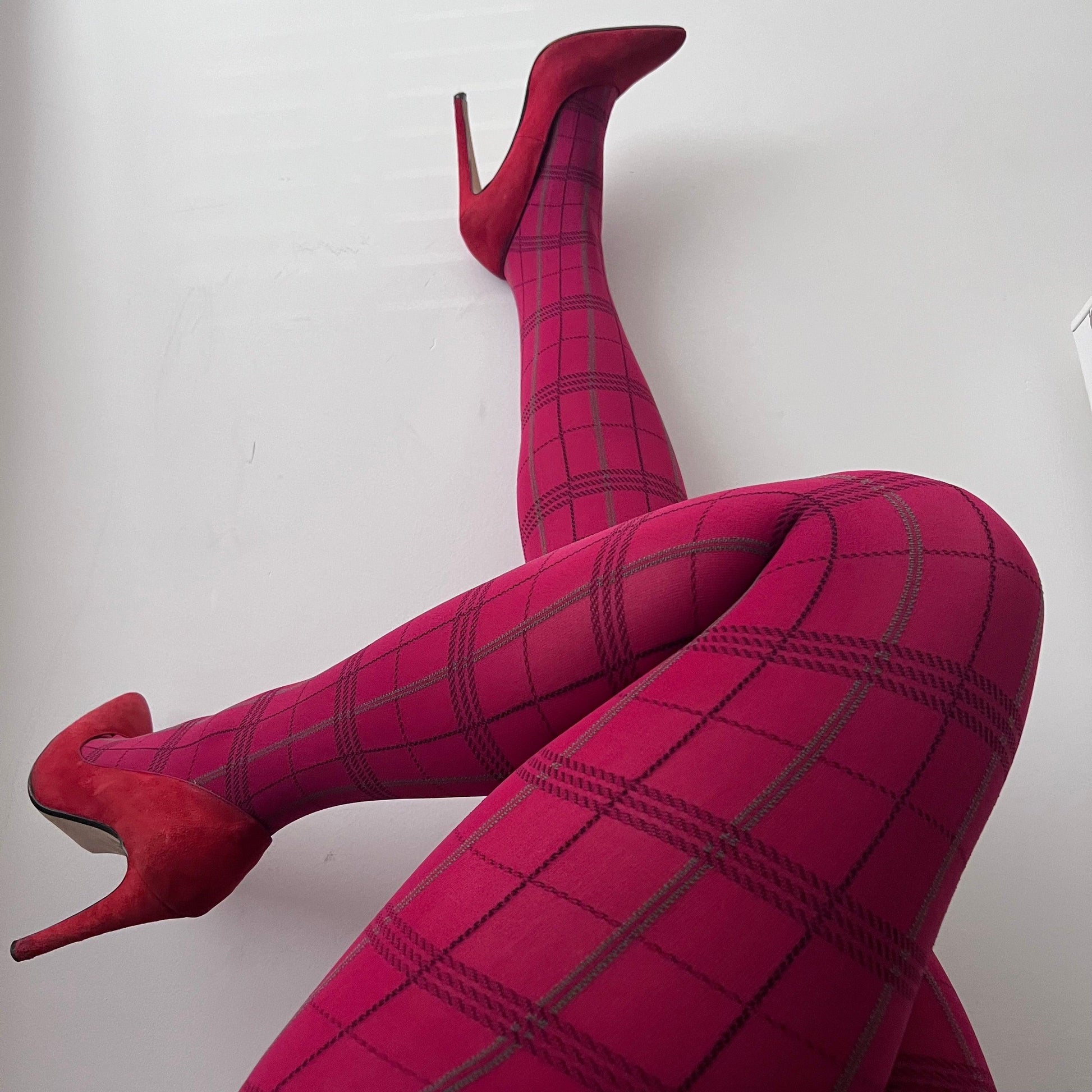 80 Denier Plaid Tights - Tatties - Snag