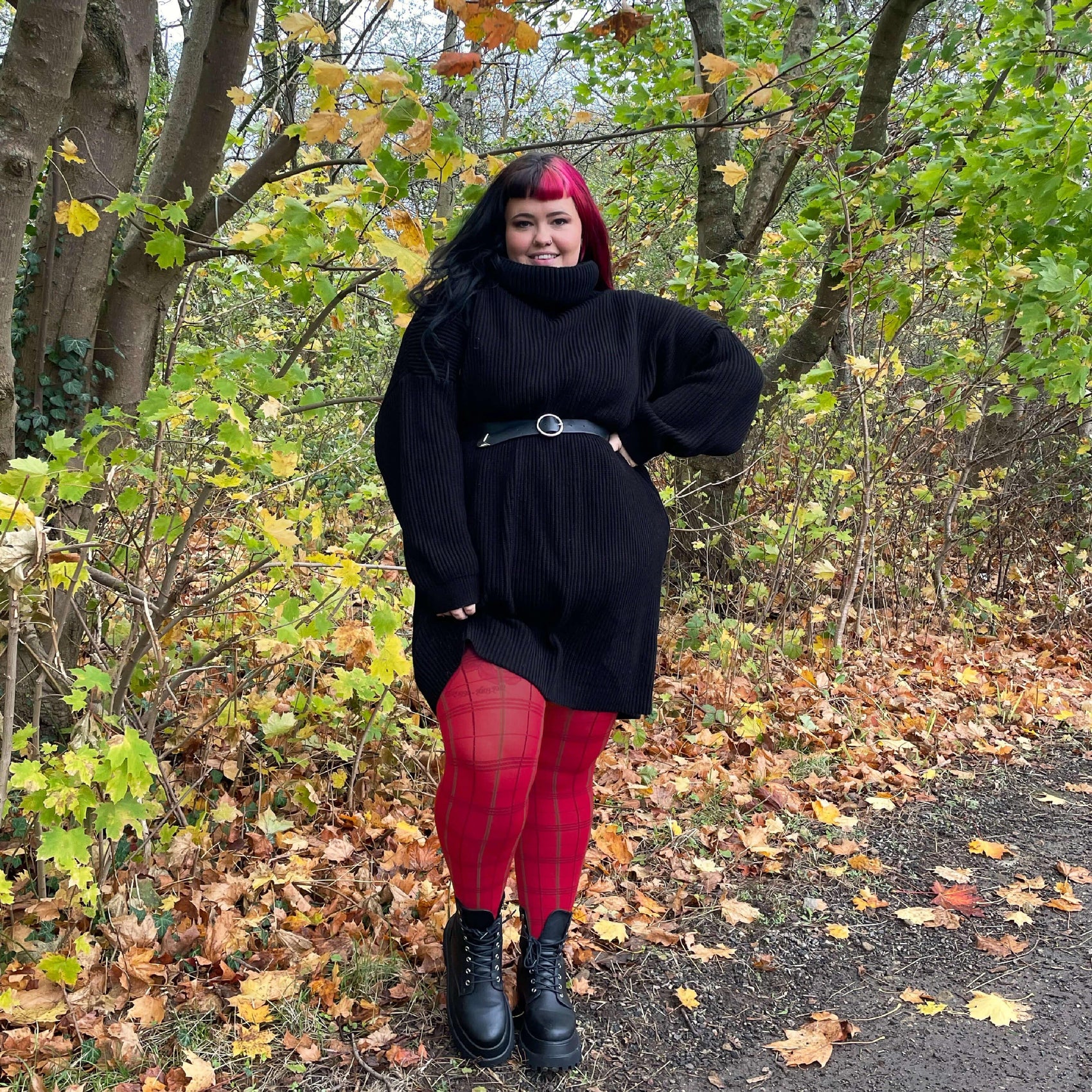 80 Denier Plaid Tights - Tatties - Snag