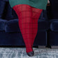 80 Denier Plaid Tights - Tatties - Snag