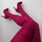 80 Denier Plaid Tights - Tatties - Snag