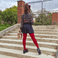 80 Denier Tights - Blood Red - Snag