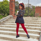80 Denier Tights - Blood Red - Snag