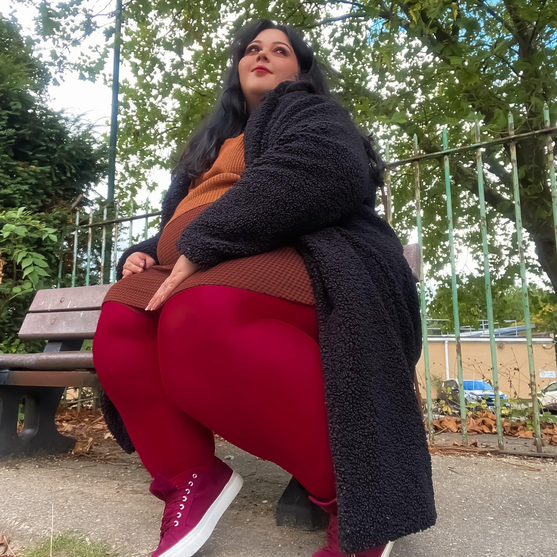 80 Denier Tights - Blood Red - Snag